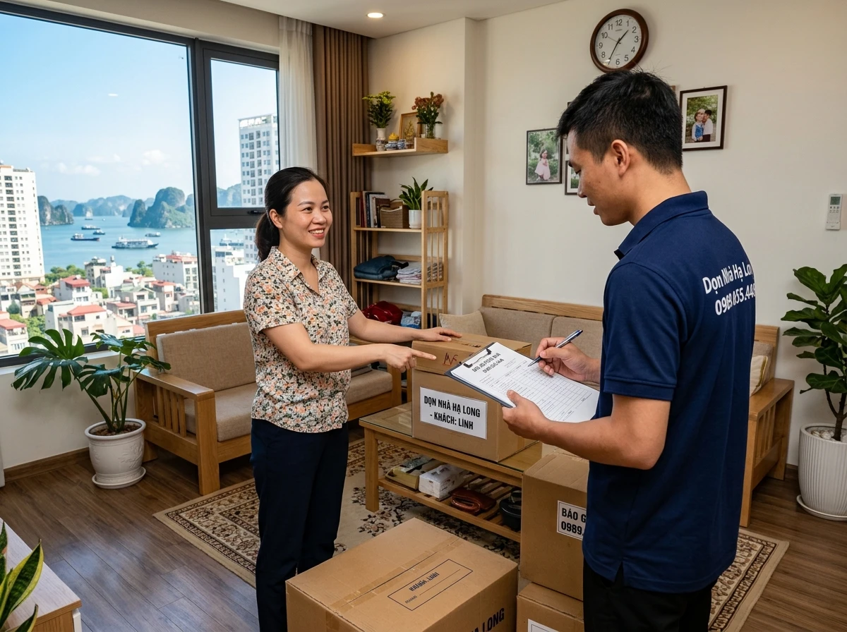 Khảo sát và báo giá chi phí chuyển nhà tại Hạ Long