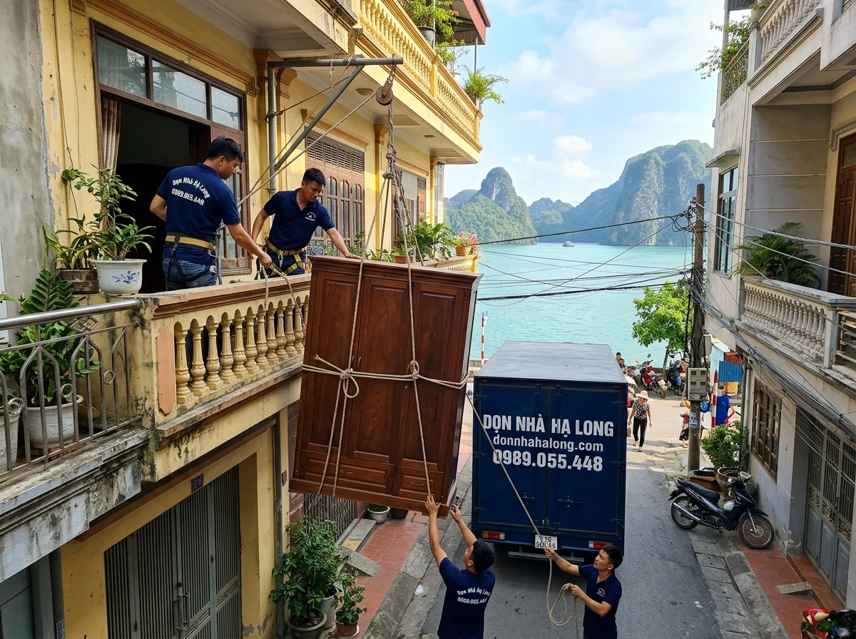 Kéo thả đồ đạc khi chuyển nhà