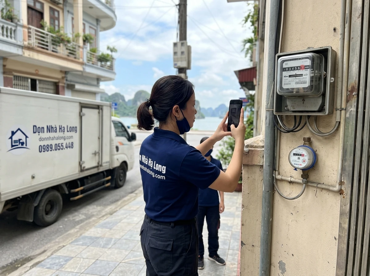 Chốt chỉ số công tơ điện nước khi chuyển nhà