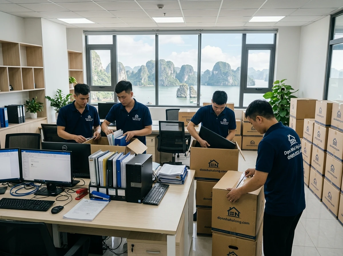 Chuyển văn phòng trọn gói cho doanh nghiệp tại Hạ Long