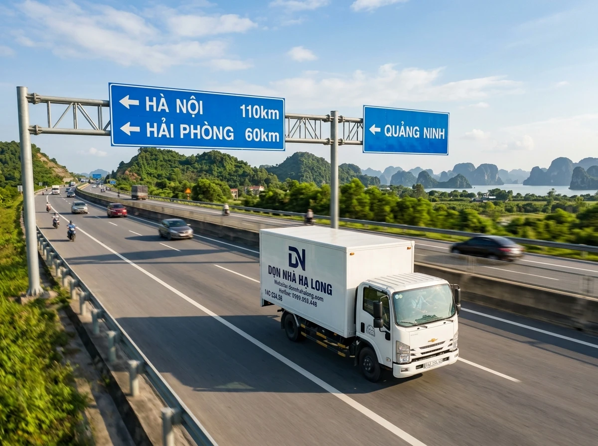 Tuyến cao tốc Hạ Long đi Hà Nội, Hải Phòng khi chuyển nhà liên tỉnh