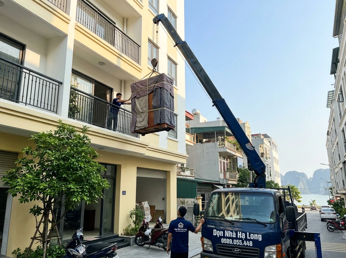 Xe tải gắn cẩu tự hành