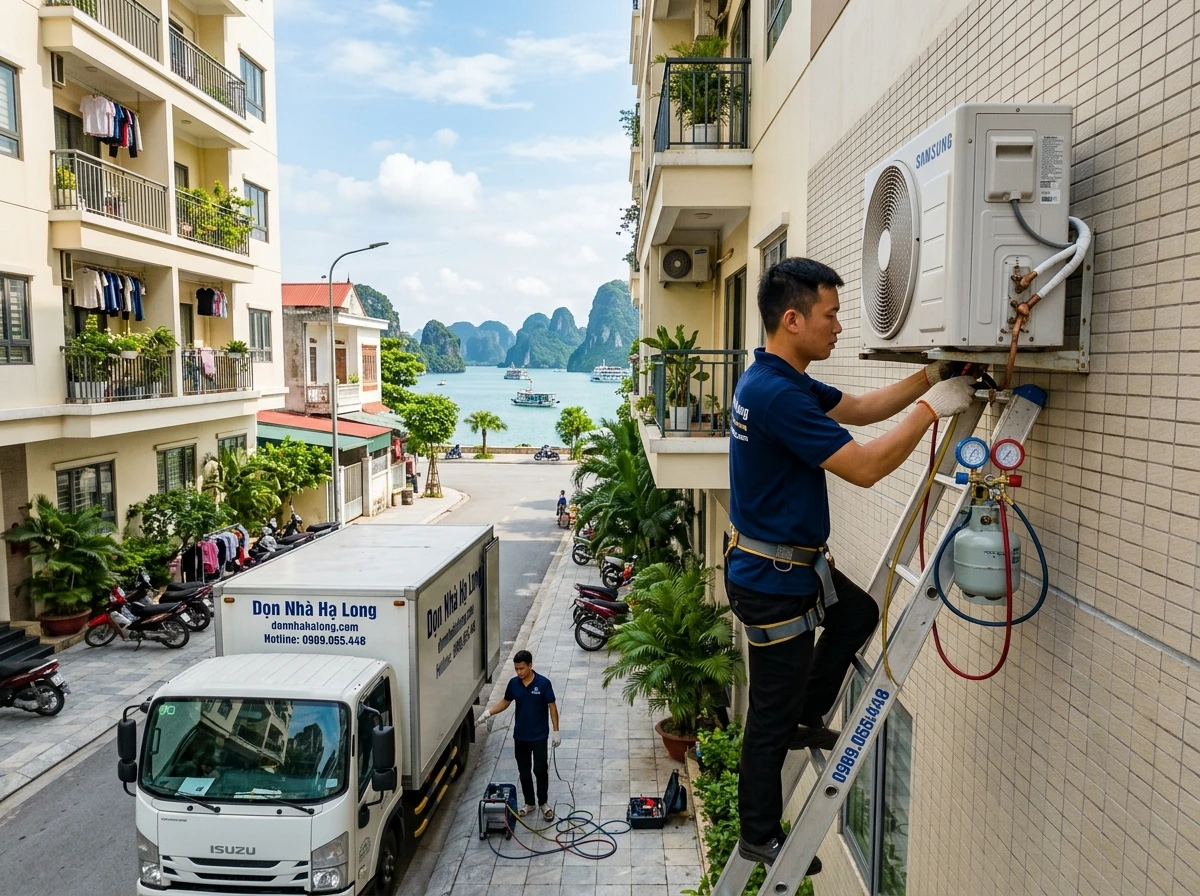 Tháo lắp điều hòa khi chuyển nhà