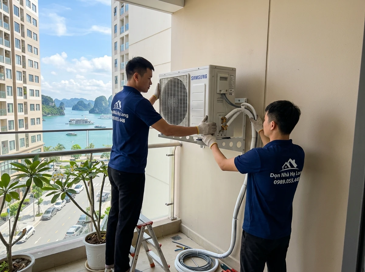 Lưu ý vị trí cục nóng điều hòa tại chung cư Hạ Long