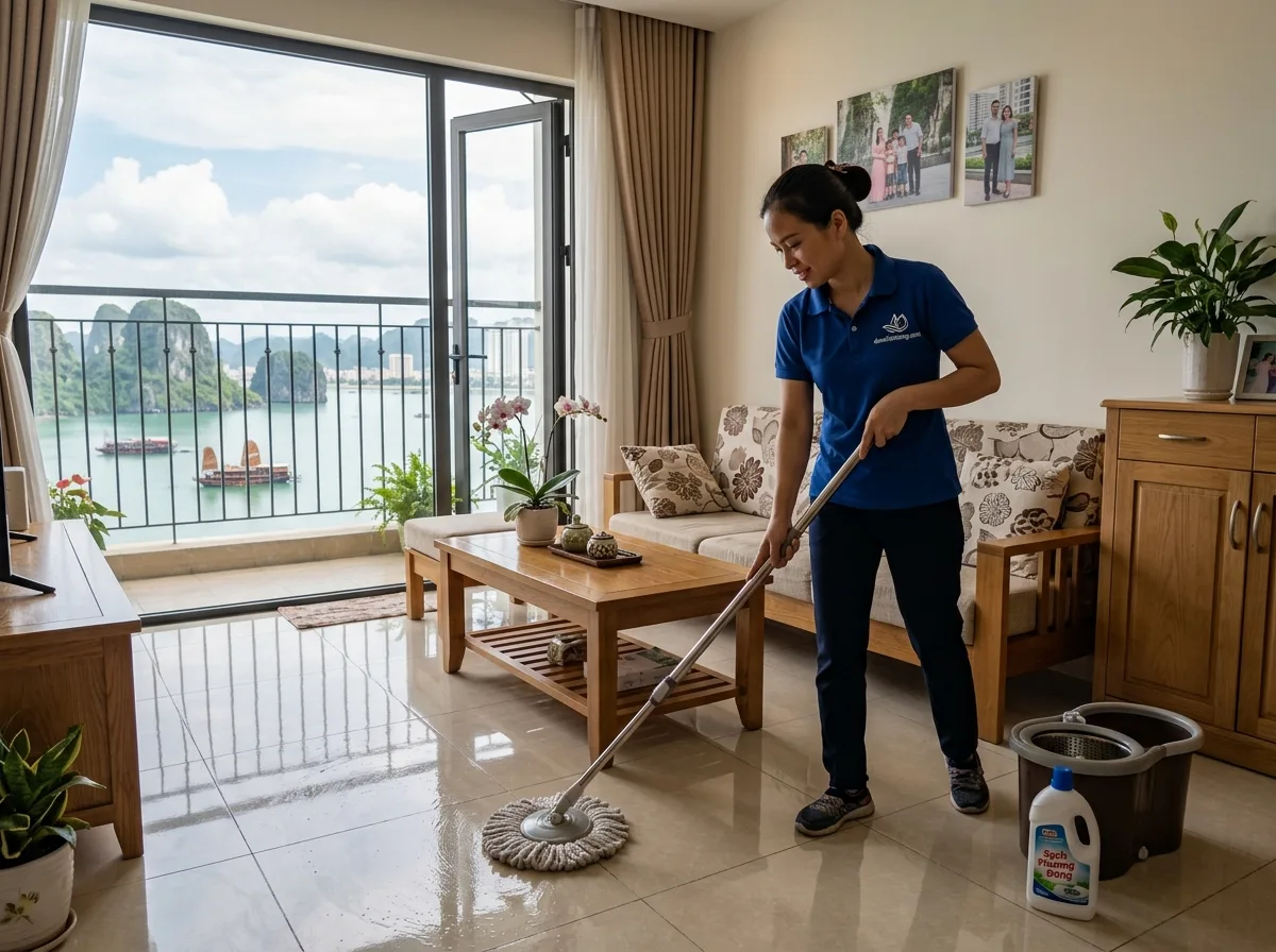 Nhân viên dọn nhà theo giờ tại Hạ Long