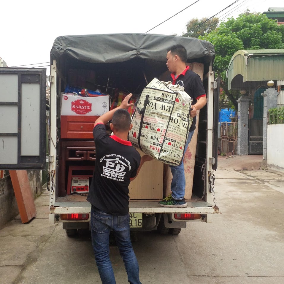 Chuyển nhà ít đồ, chuyển phòng trọ với 2 người và một chuyến xe