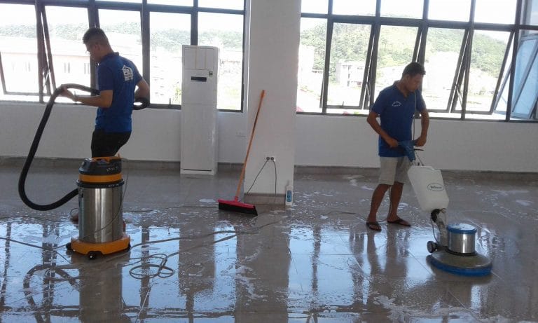 Dọn vệ sinh công nghiệp sau xây dựng tại Hạ Long, Quảng Ninh